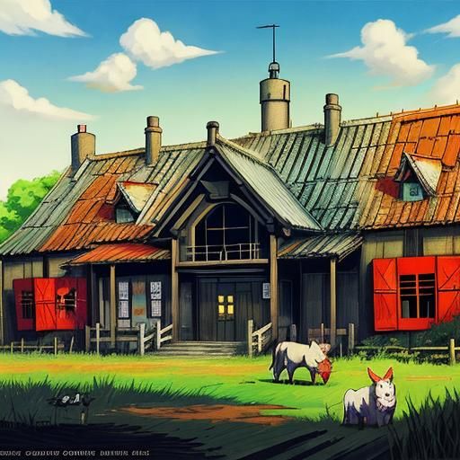 Animal Farm in Anime Style