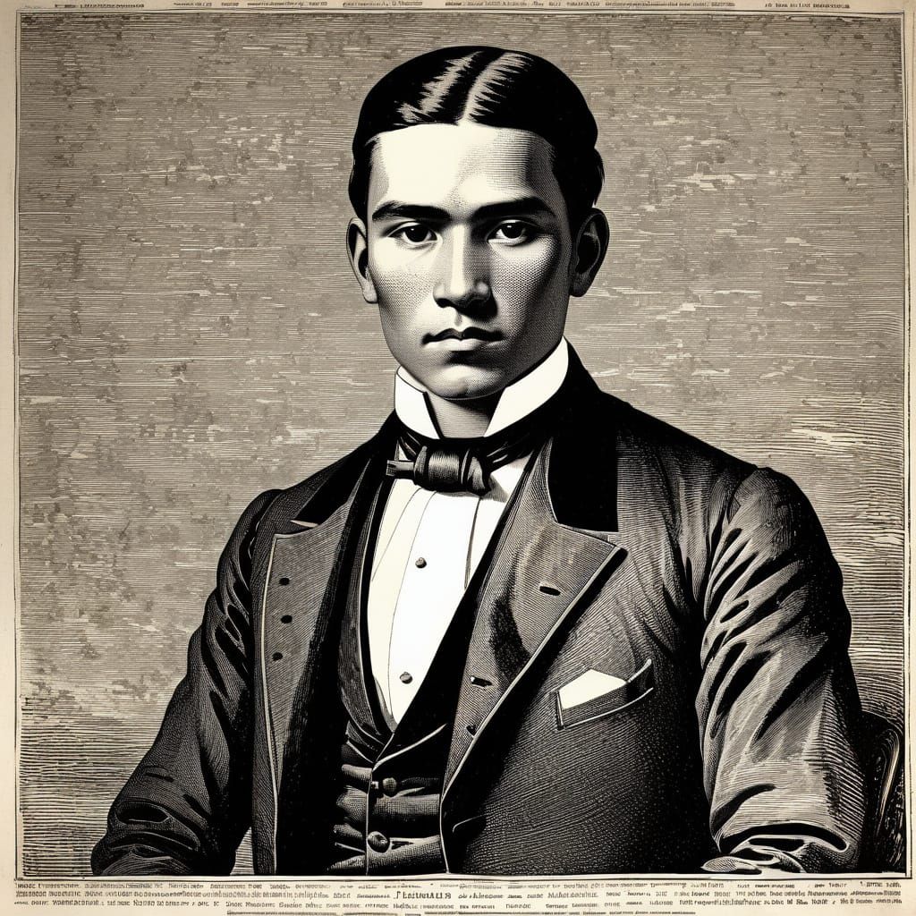 Classical Portrait of a Distinguished Young Native American ...