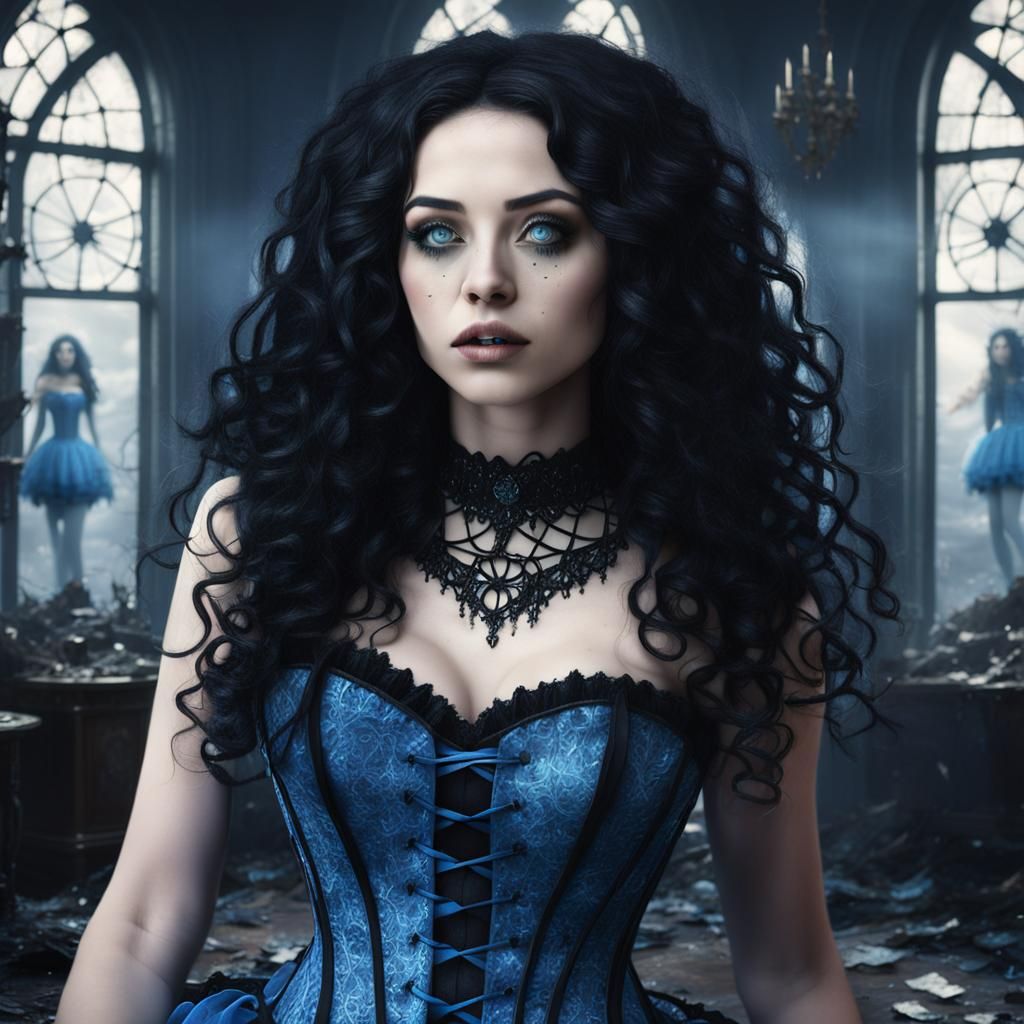 Gothic Alice in Shattered Looking Glass, Detailed Matte Pain...