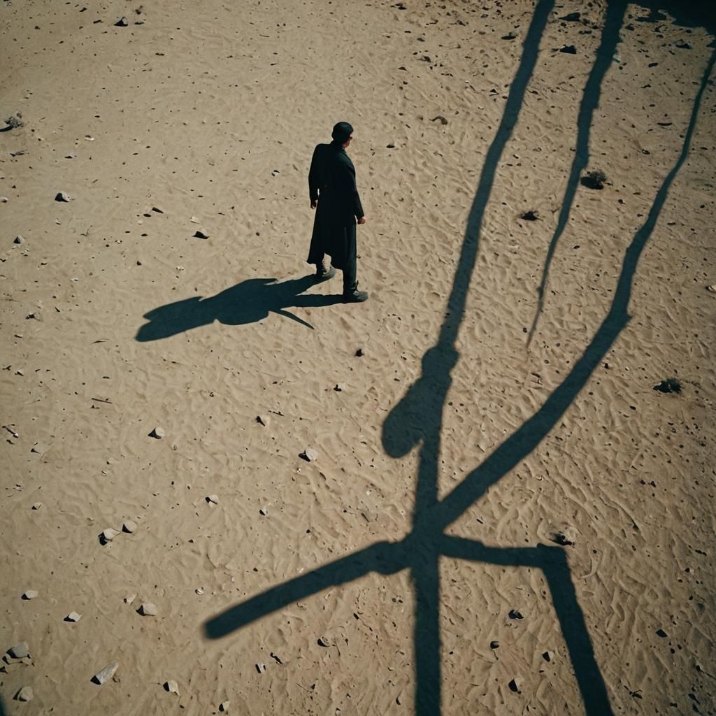 Cinematic Still: Time's Inexorable Shadow