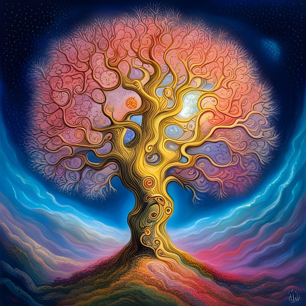 Luminescent Fantasy Tree Art