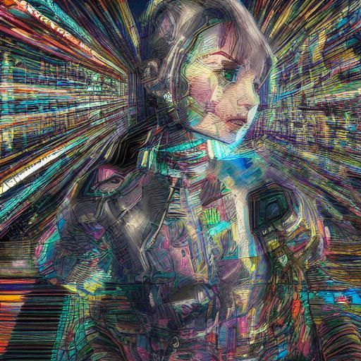 Distorted Traditional Artwork with Glitches and Fever Dream ...