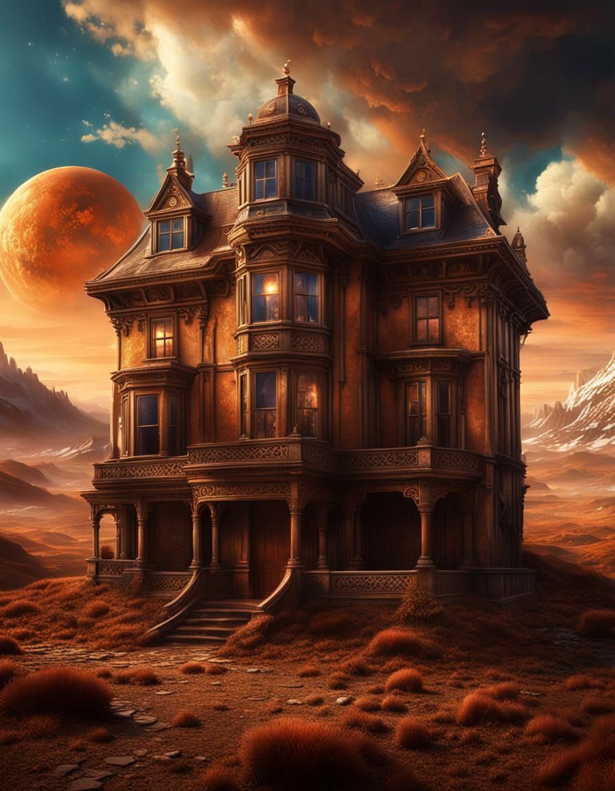 Epic Gallifrey House in Digital Matte Painting