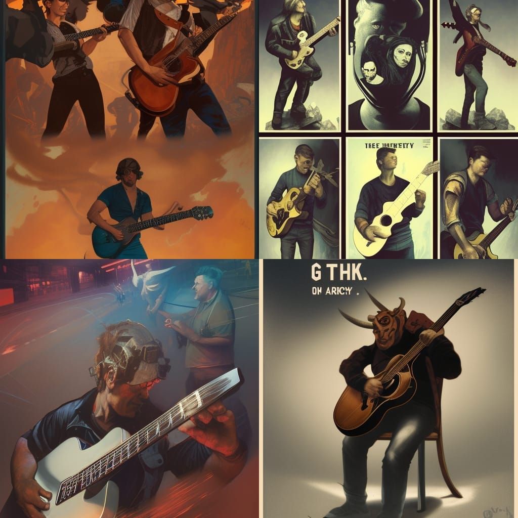 Anarchy Demon: Propaganda Poster in Art Nouveau Style