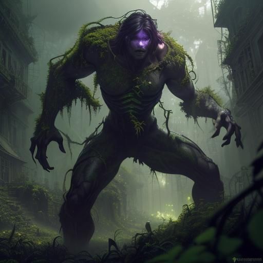 Overgrown City: Dark Fantasy Concept Art