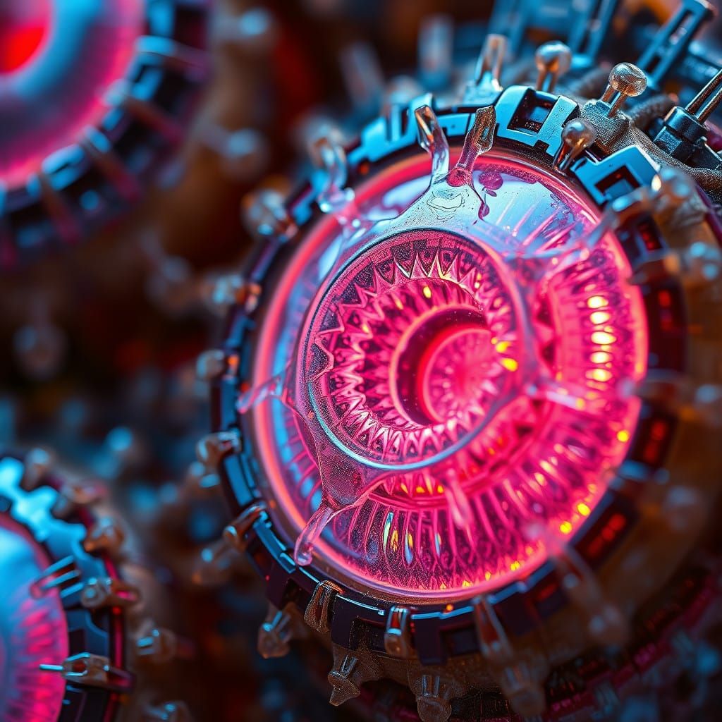 Hyper-Realistic Close-Ups of Everyday Objects in Glossy Glow...