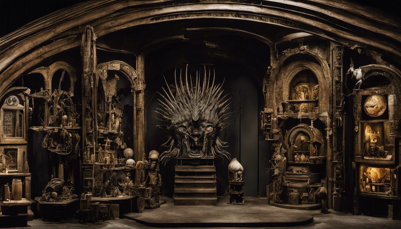 Cryptid Taxidermy Museum Entrance in Post-Apocalyptic Wonder...