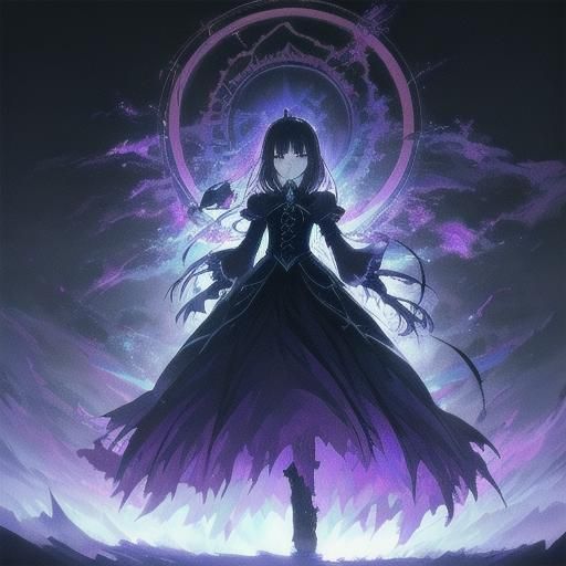 Evil Queen Confronts Her Dark Reflection in Neon Hues