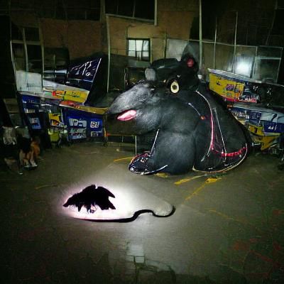 Ominous Rat Made of Pure Darkness