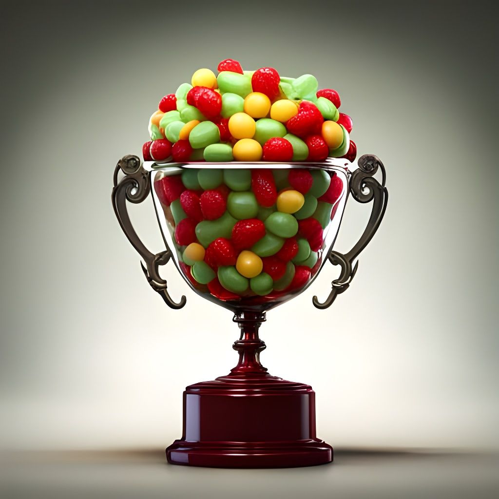 Delicious Candy Trophy: Hyperrealistic Candycore Art