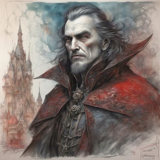 Dracula Image Generated by AI