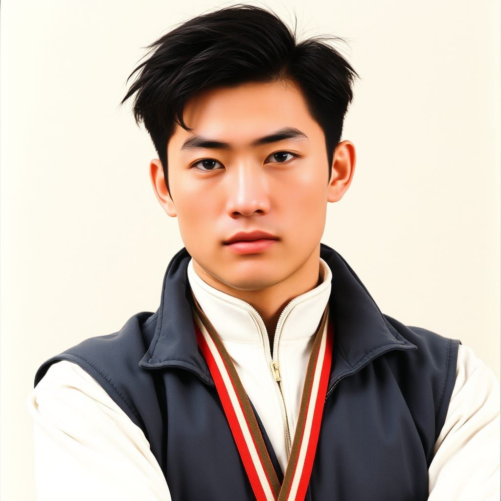 Chinese Martial Artist Lian Yue in 1985