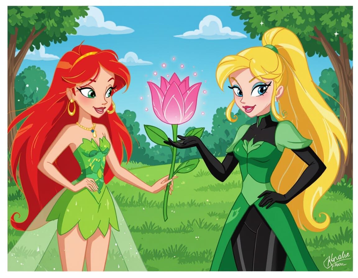 Bloom and Shego Cartoon Crossover