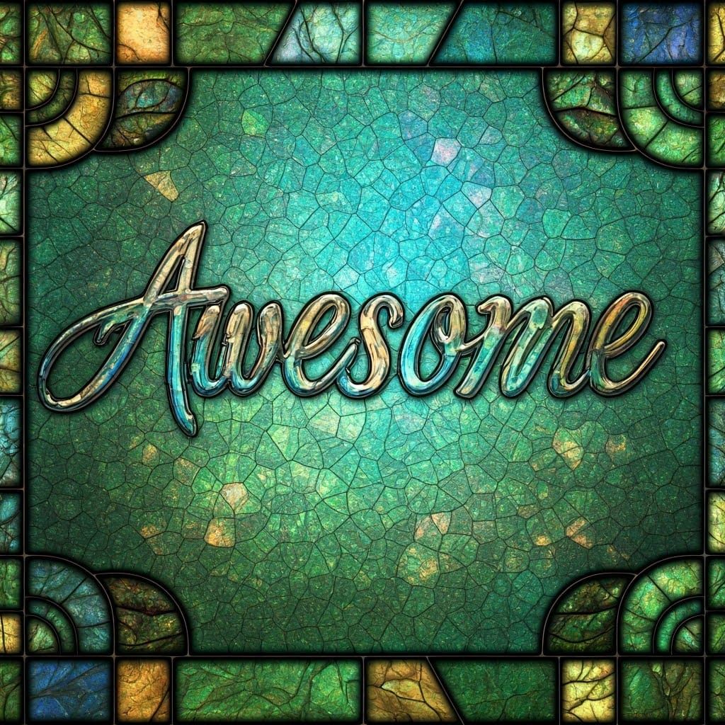 Ethereal Stained-Glass Masterpiece in Vibrant Celestial Hues