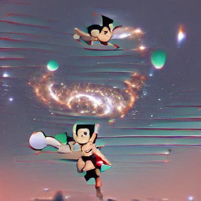 Astroboy Soars Above Metropolis
