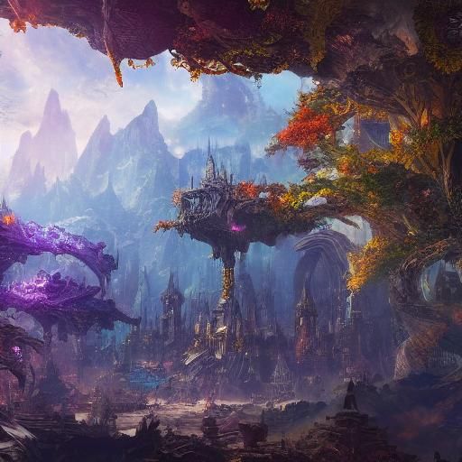 Fantastical Multiverse Concept Art in Deep Color