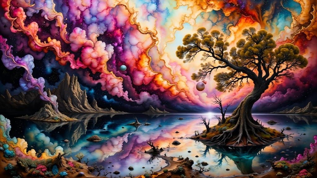 Abstract Emotional Landscape of Sadness in Color Fields