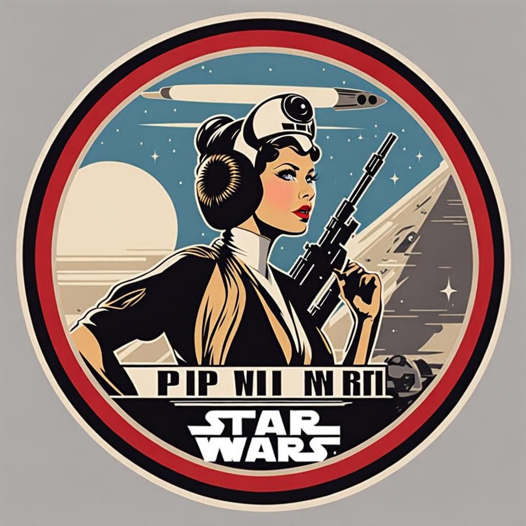 Vintage Pin-Up Leia Star Wars Nose Art