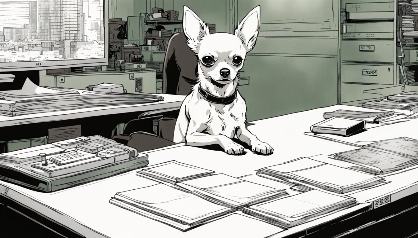 Chihuahua in Ghost in the Shell Manga Scene