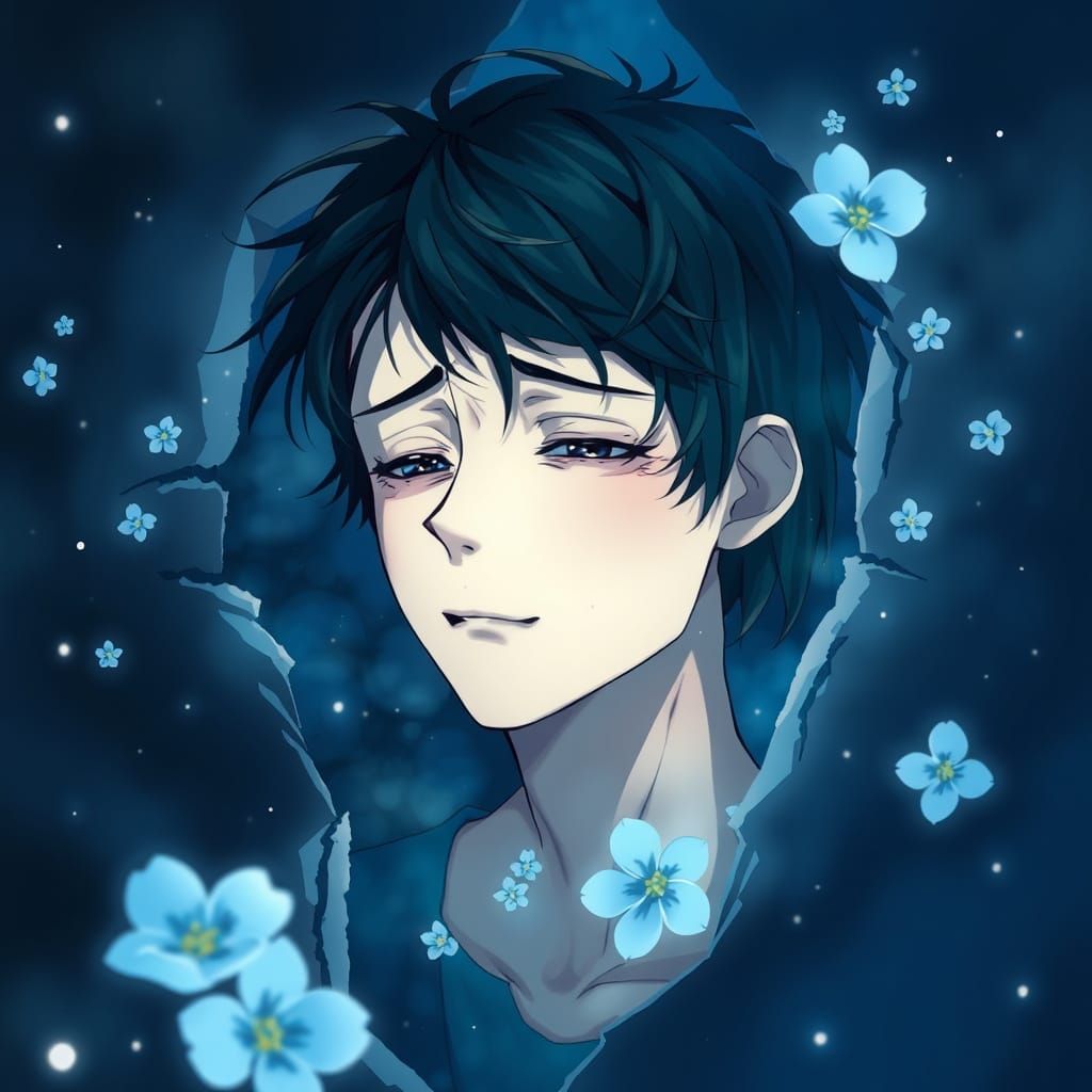 Sorrow and Joy: Anime-Style Digital Illustration