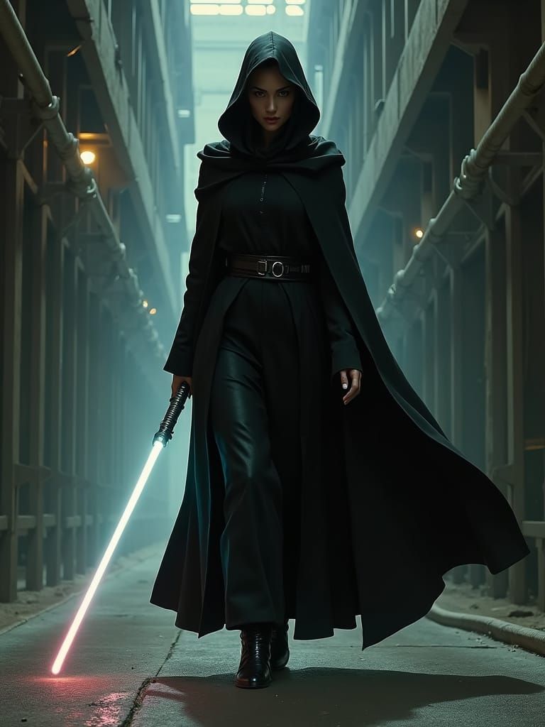Ada Wong as Jedi Knight in Noir Style