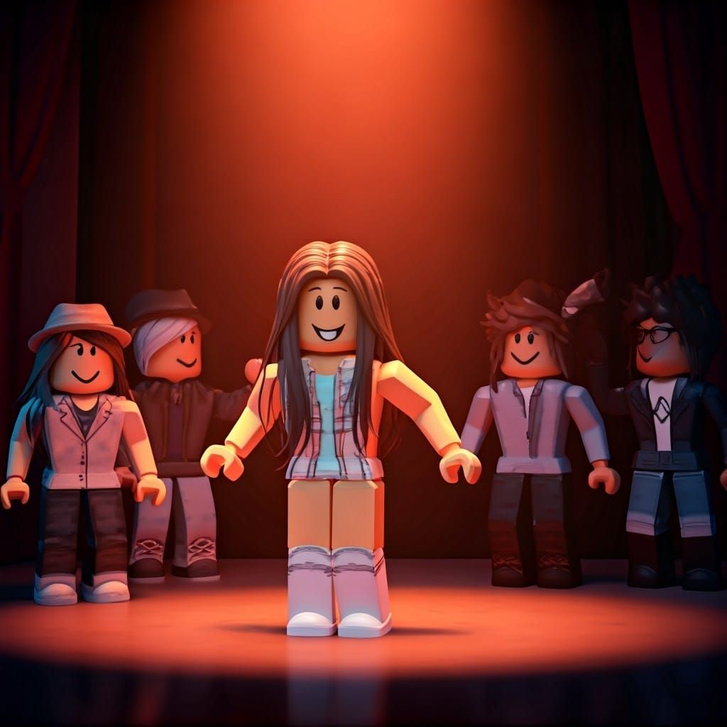 Cyberpunk Girl Dances on Stage, Ignoring the Crowd's Mockery