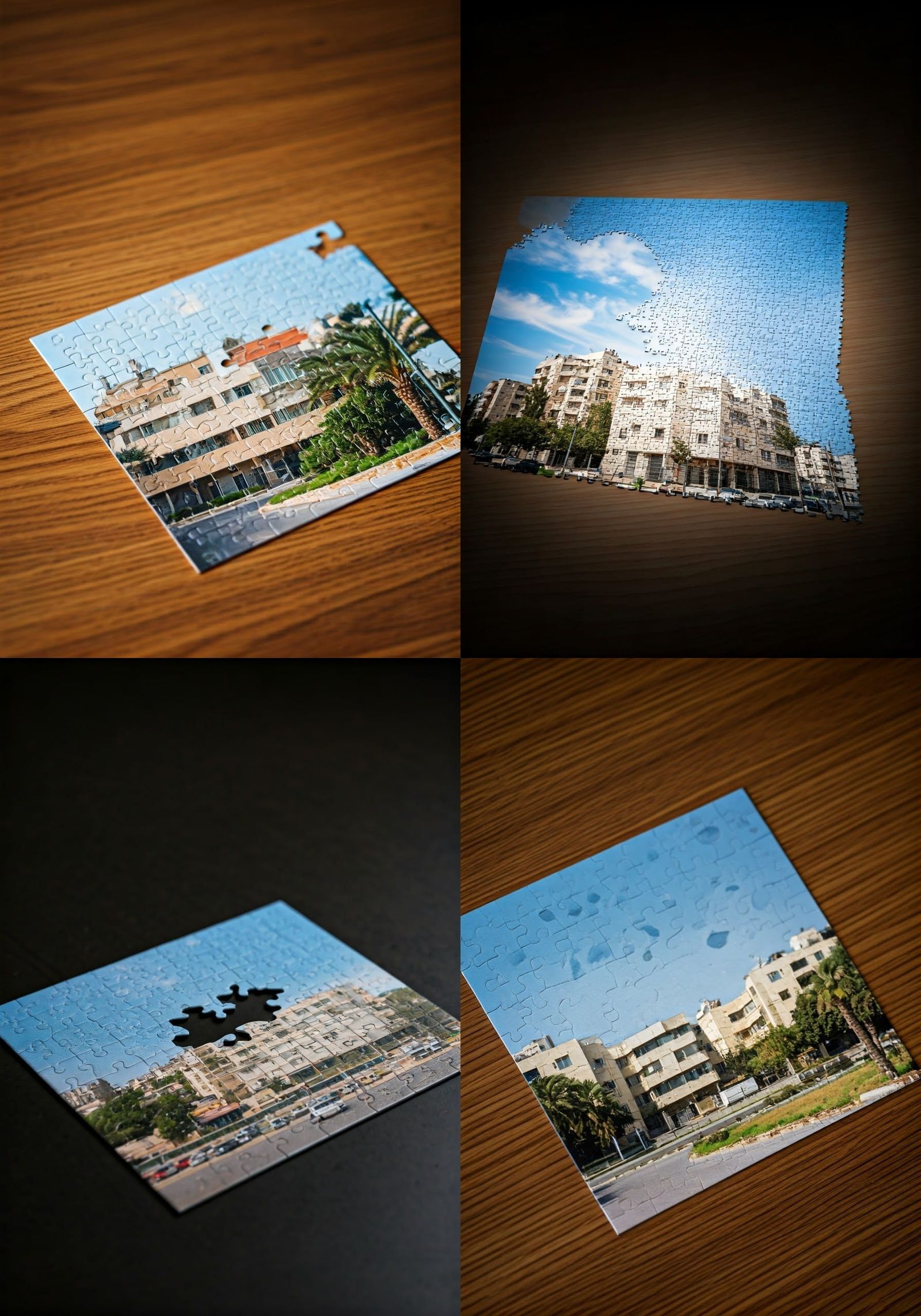 Urban Puzzle Scene in Israel