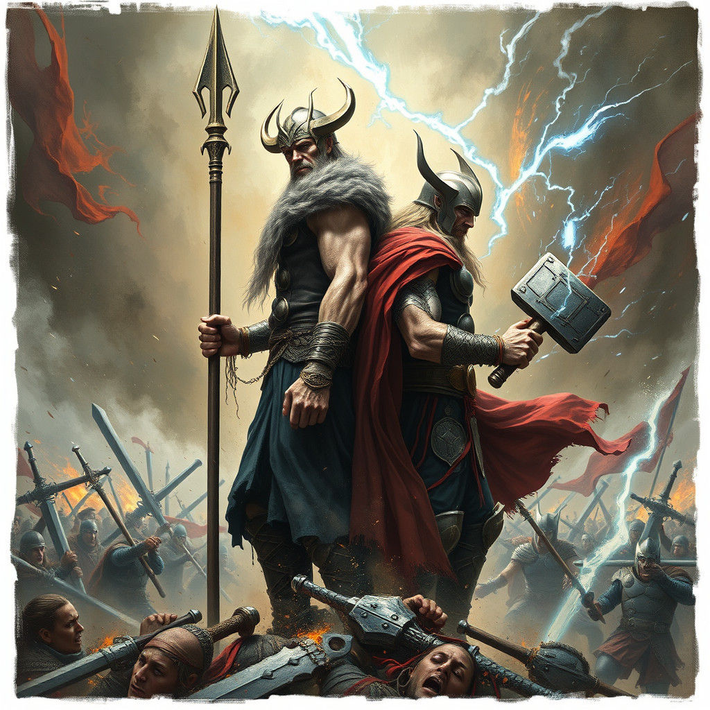 Odin and Thor in Epic Battlefield
