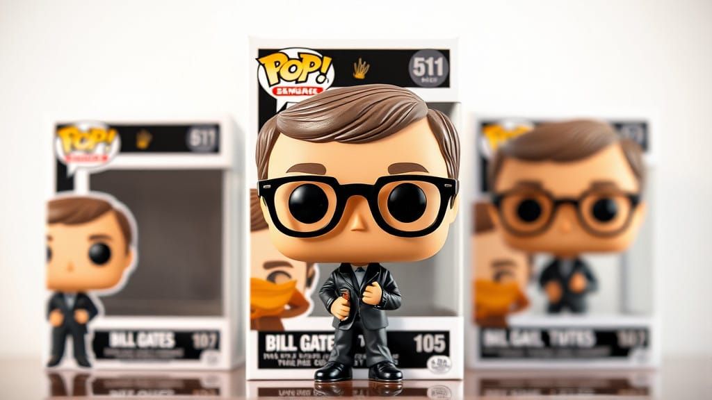 Funko Pop Portraits Bill Gates in Miniature