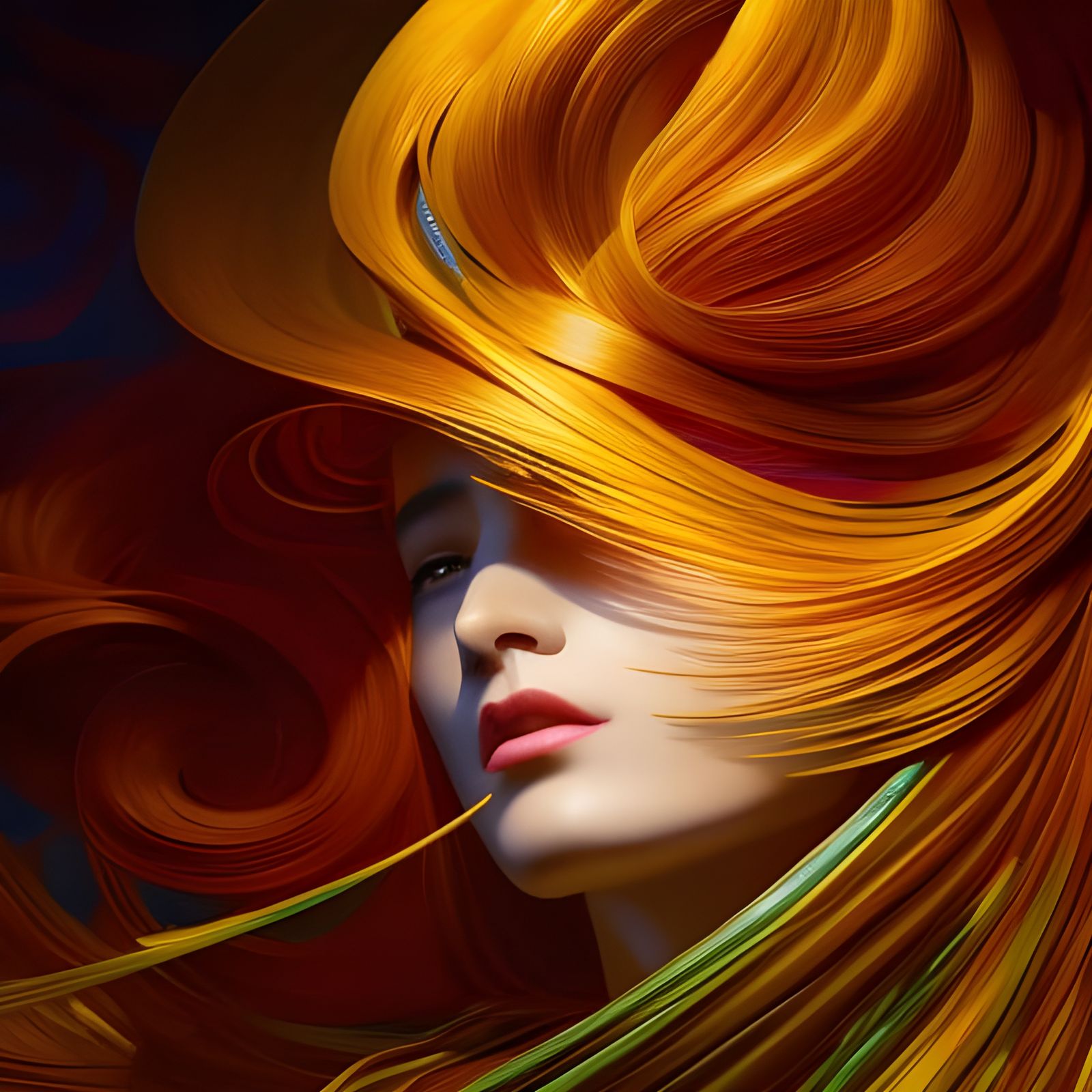 Ballet Dancer in Colorful Fantasy Art Style