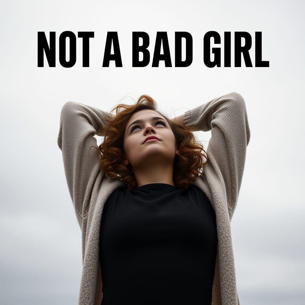 Contemplative Young Woman in Hyperrealistic Style