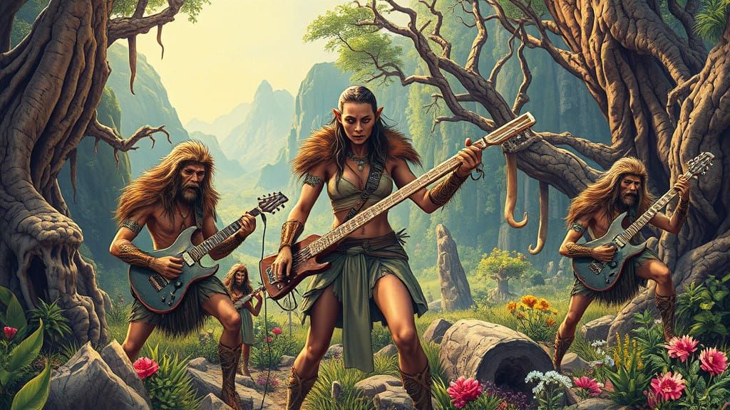 Surreal Futurist Goddess of the Bone Age Valley