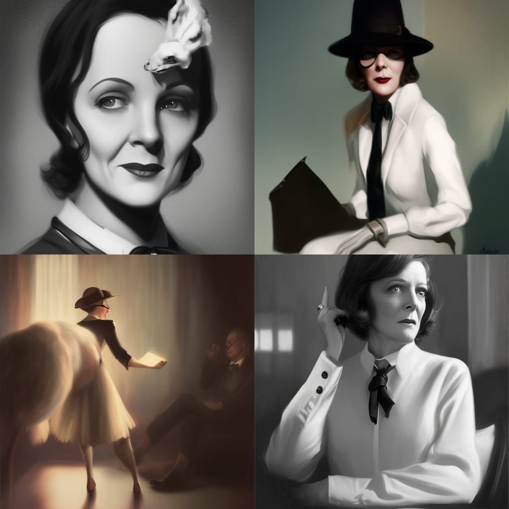 Enoch Bolles Style Portrait of Young Woman in 8k