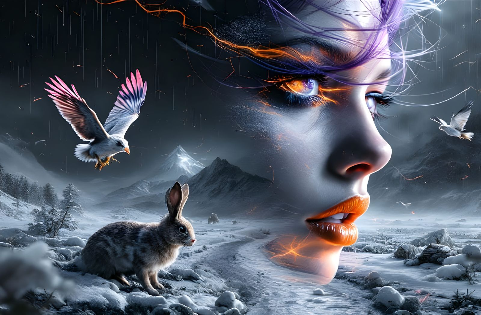 Snow Bunny - Neon-Noir
