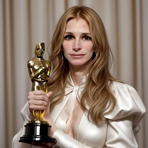 Julia Roberts Celebrates Oscar Win