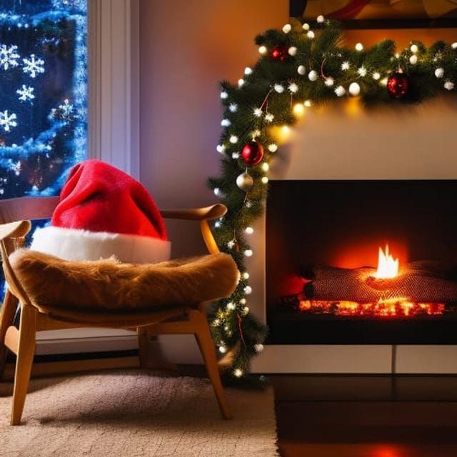 Discarded Santa Hat After Christmas