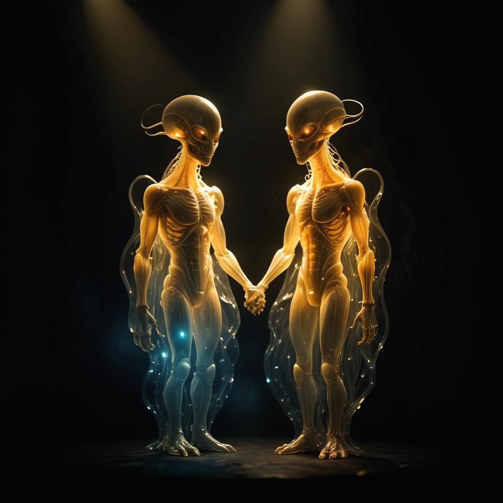 Fantasy Art: Translucent Aliens at the Edge