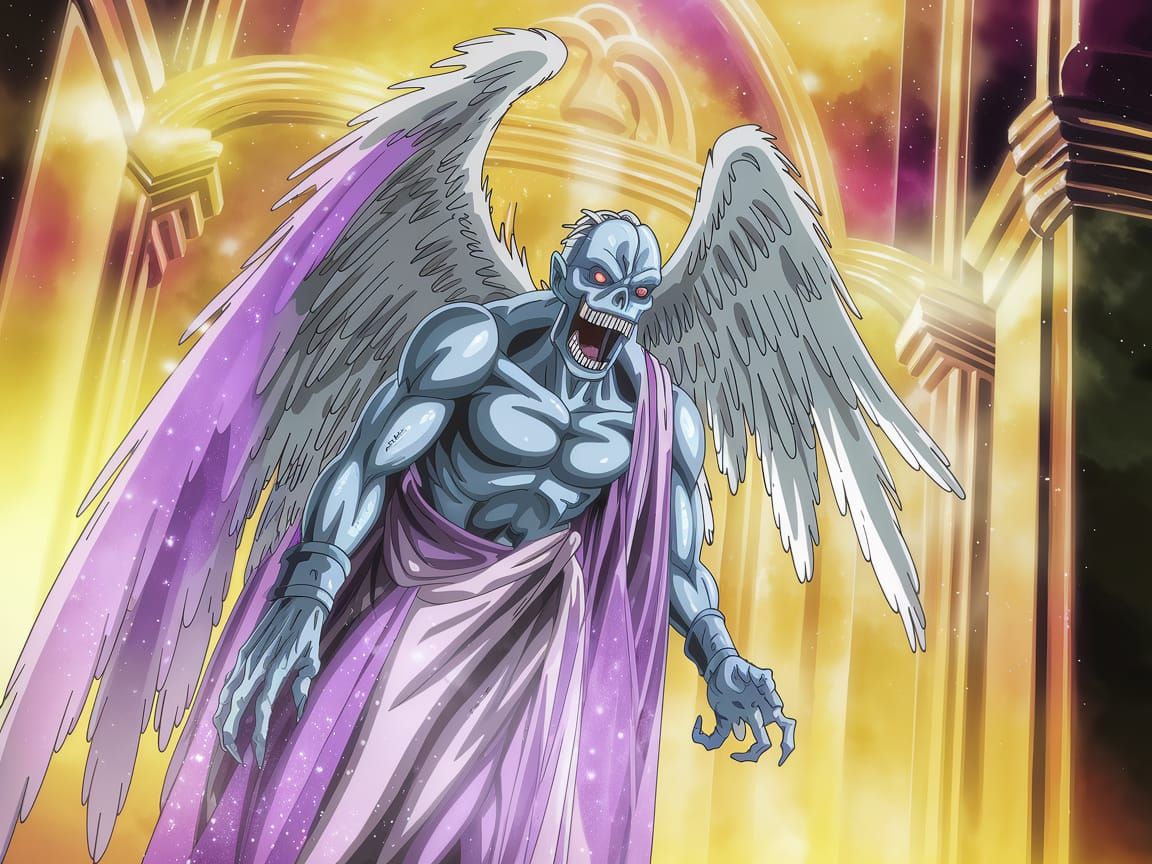 Ultrarealistic Sinister Confrontation: Grotesque Face in Cos...