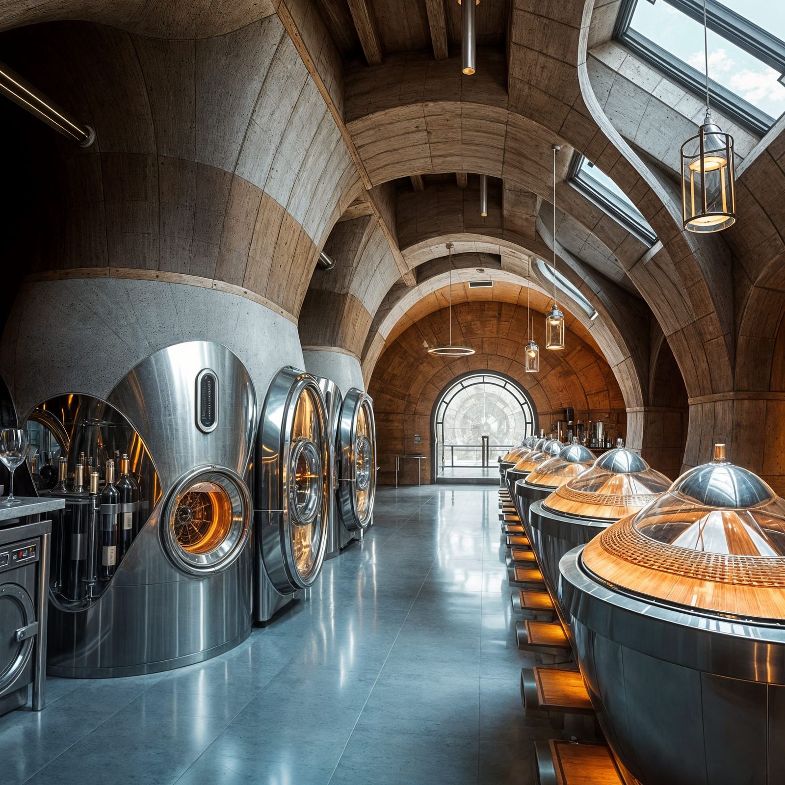 Futuristic winery