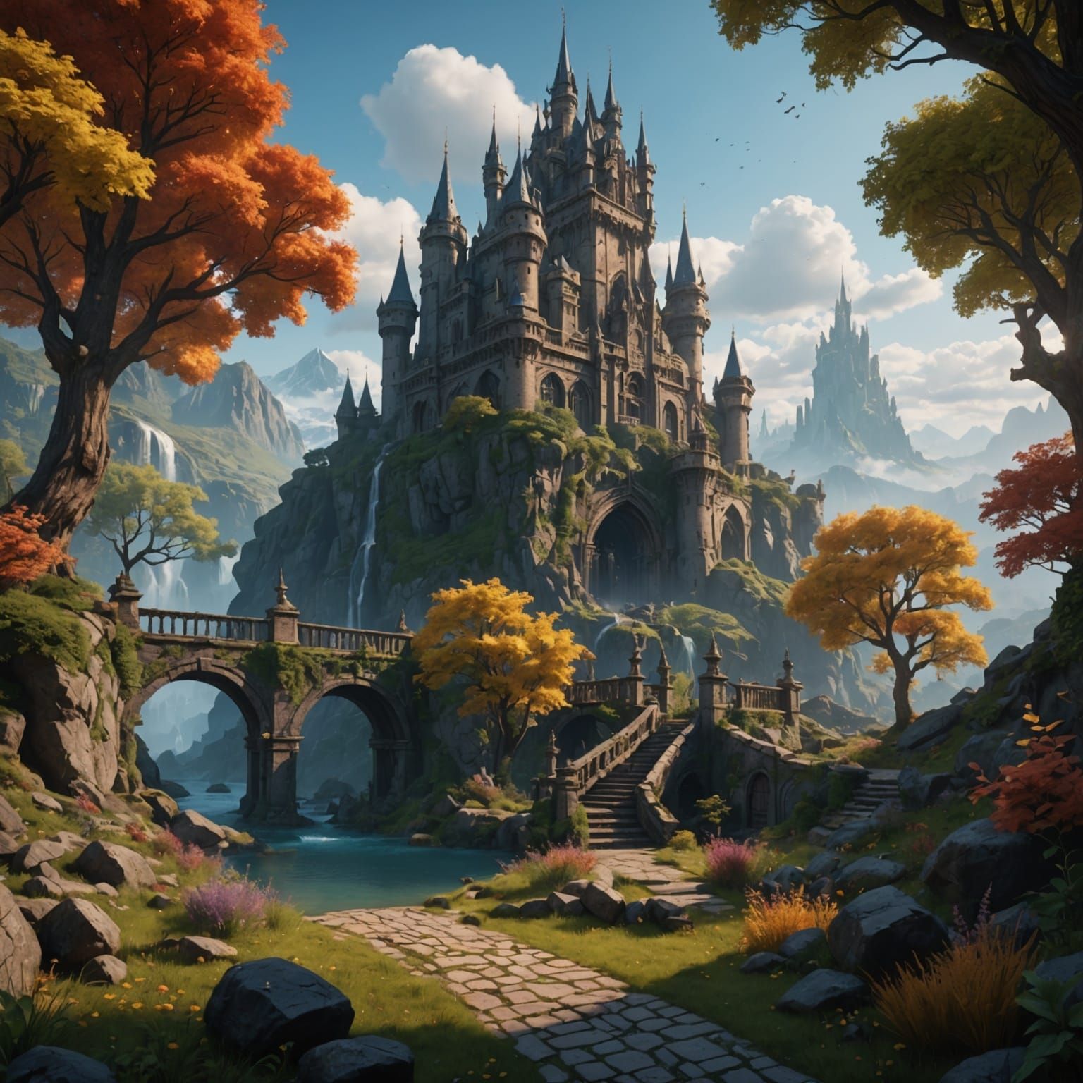 YouTube Logo in Detailed Matte Painting