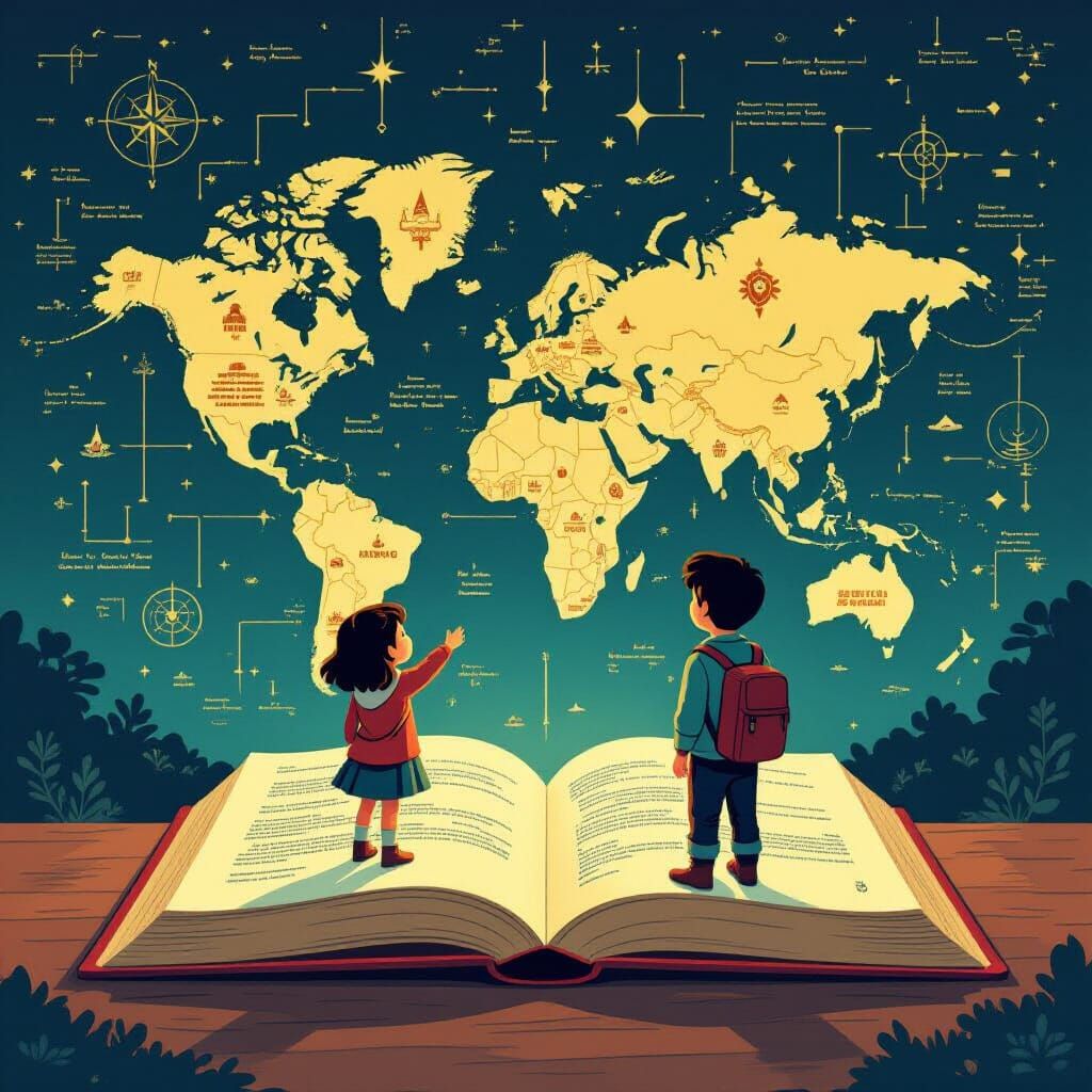 Fairytale Meets Tech: A Cinematic Storybook Illustration