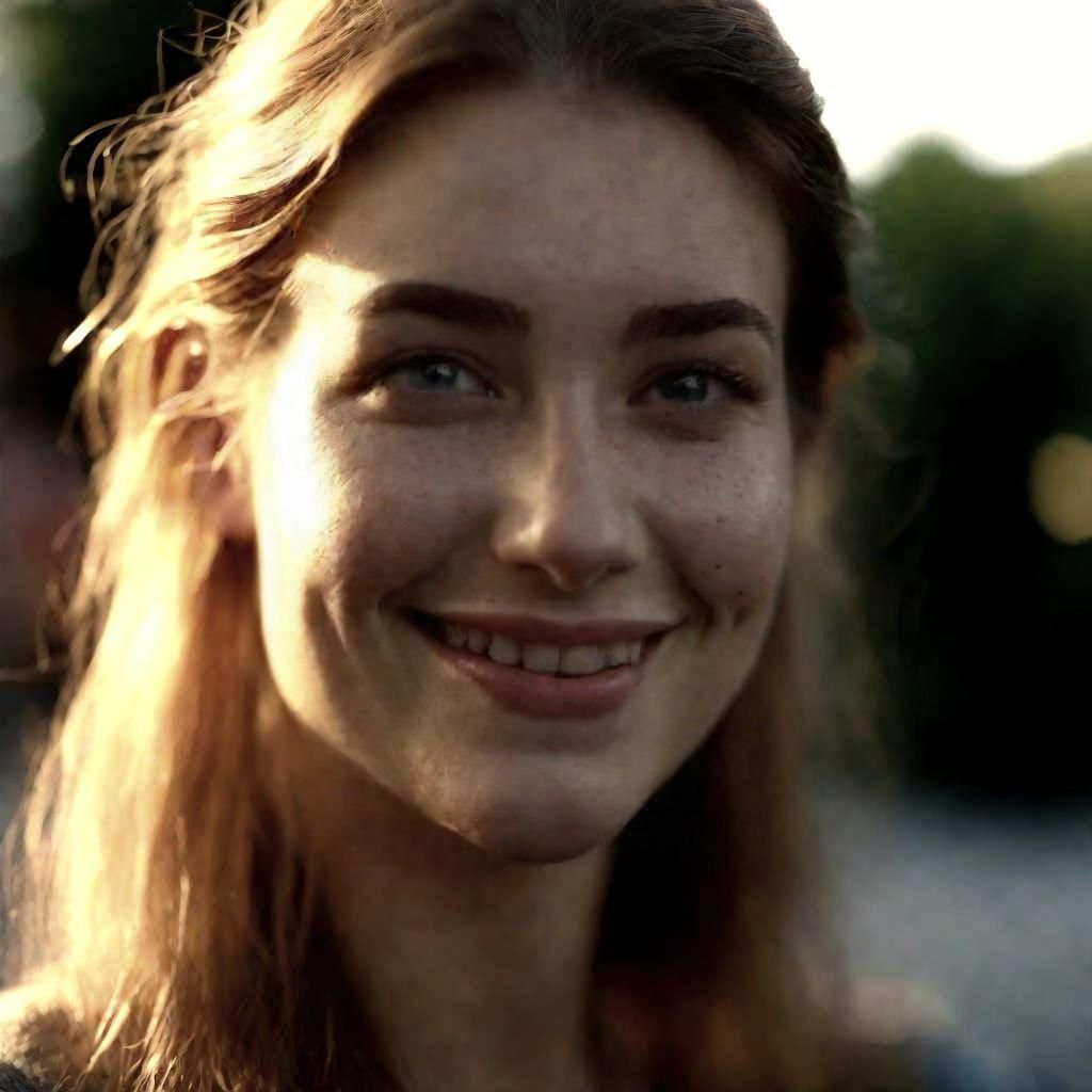 Alluring Woman Winks Suggestively