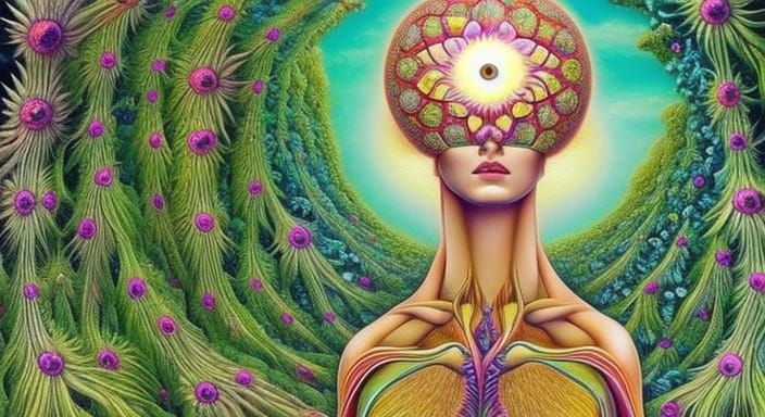 Fractal Nature: Electric Tree Branches and Mycelium Network