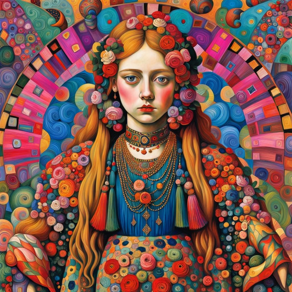 Intricate Fusion of Classic Art Styles