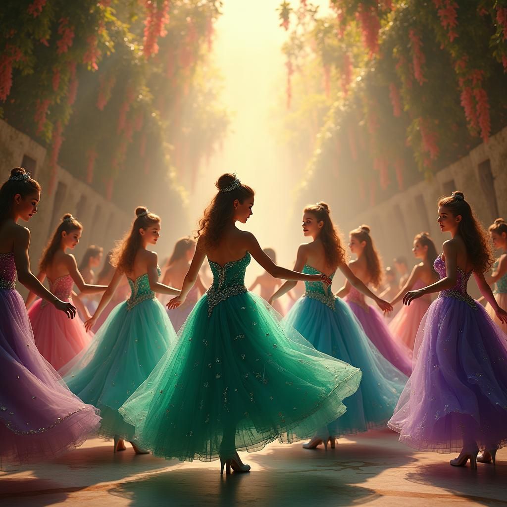 Enchanted Ballroom: Twelve Dancing Princesses in Emerald and...