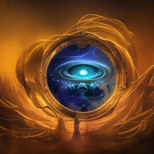 Wizard Casting Spell with Phoenician Letters