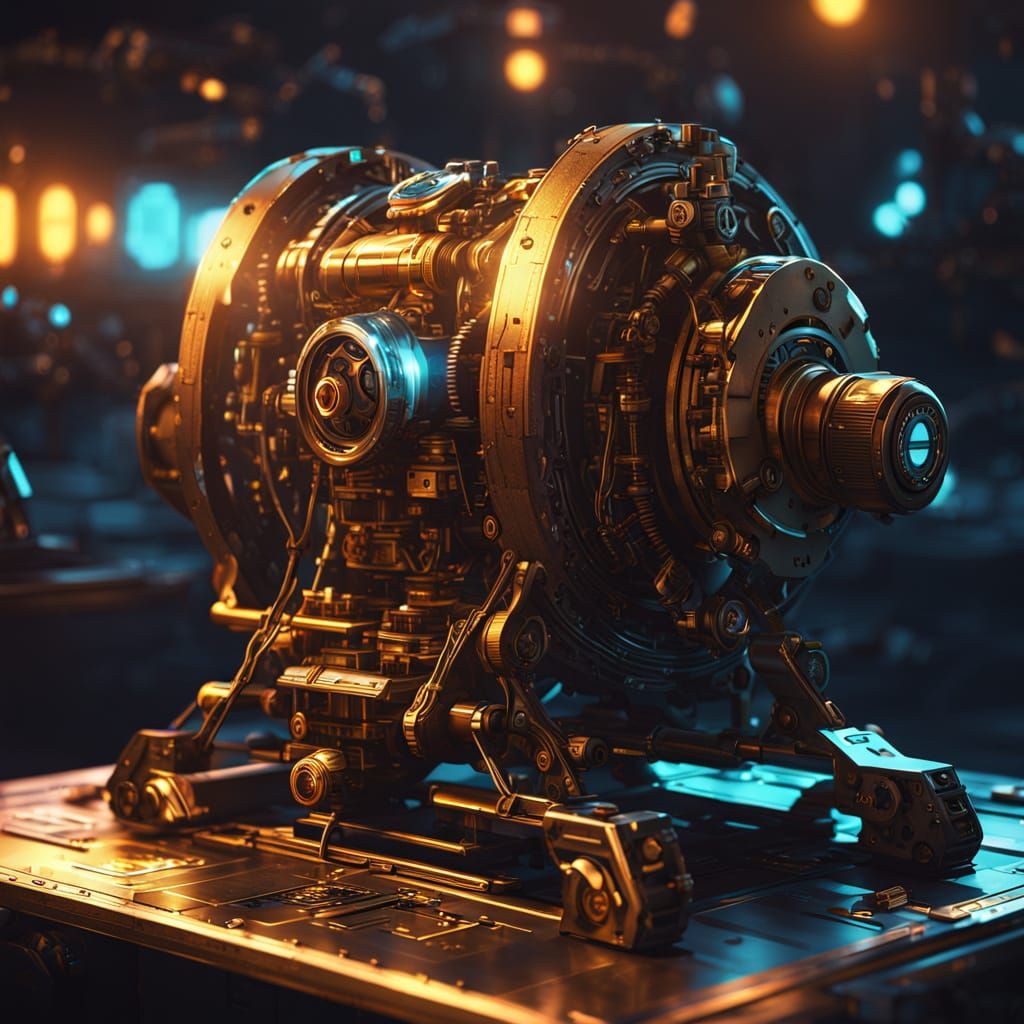 Sci-Fi Doohickey Concept Art in Golden Hour