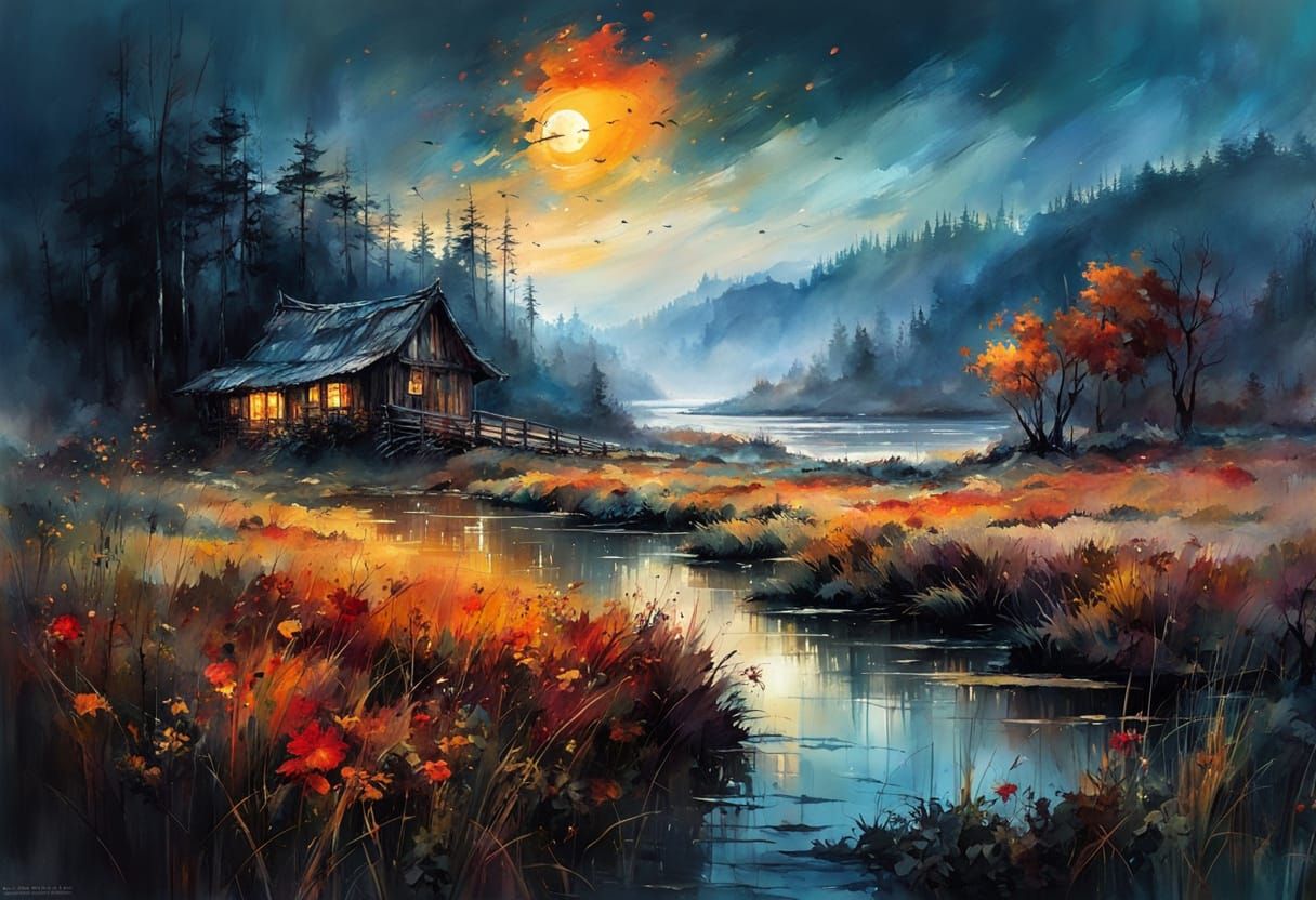 Autumn Sunset Haven: Warm Silence