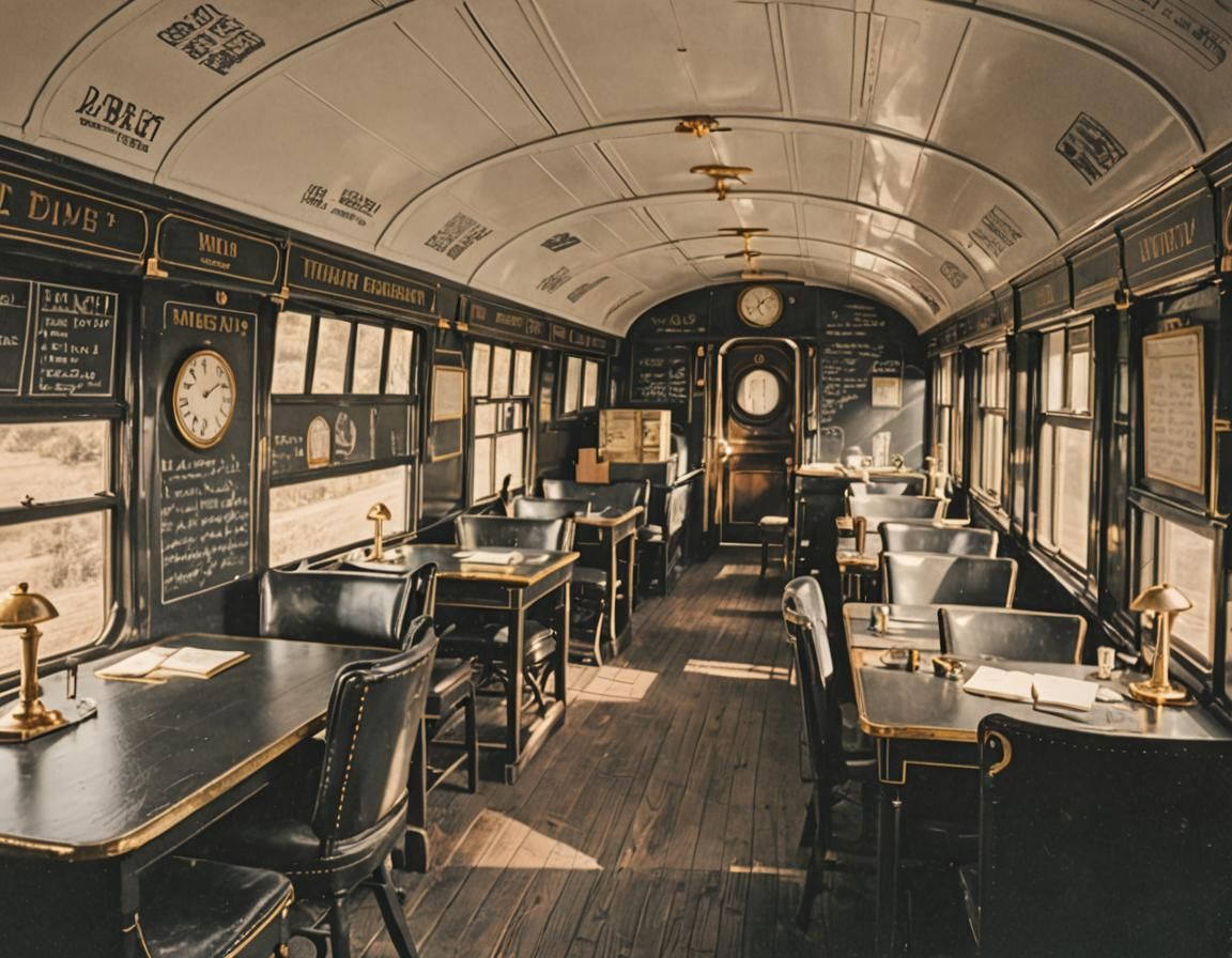 Time Theory Classroom in Victorian Train Car