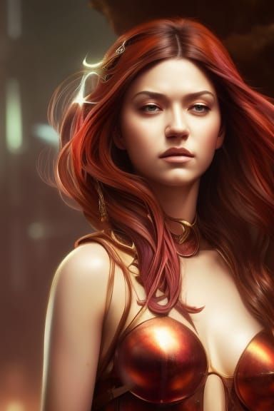 Superhero Portrait in Digital Art Style